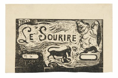 Zorro, bustos de dos mujeres y un conejo, cabecera para Le sourire de Paul Gauguin