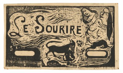 Zorro, bustos de dos mujeres y un conejo, tocado para Le sourire de Paul Gauguin