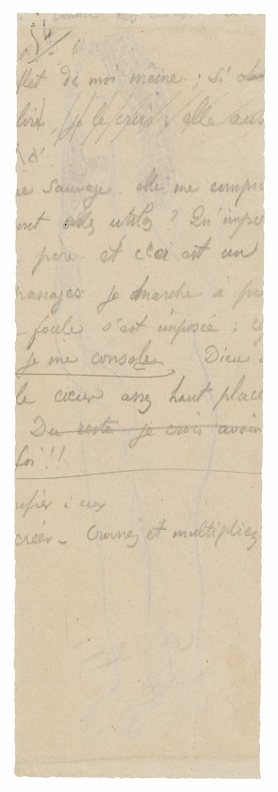 Fragmento de Inscripción Larga de Paul Gauguin