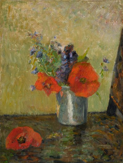Francés: Flores de verano en copa de Paul Gauguin