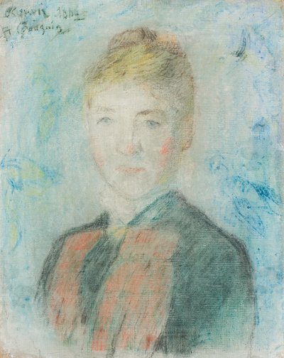 francés:  Mlle S. Manthey, Portrait de Sophie Margrethe Manthey Mlle S. Manthey de Paul Gauguin