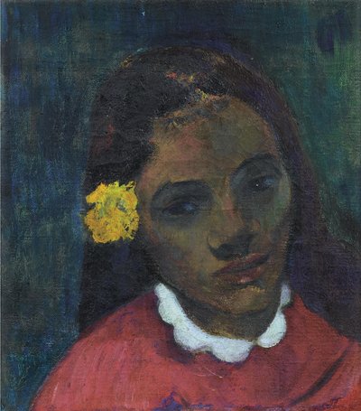 Francés: Tête de Tahitienne, ou La Fleur qui écoute de Paul Gauguin
