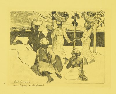 Saltamontes y hormigas: Un recuerdo de Martinica de Paul Gauguin