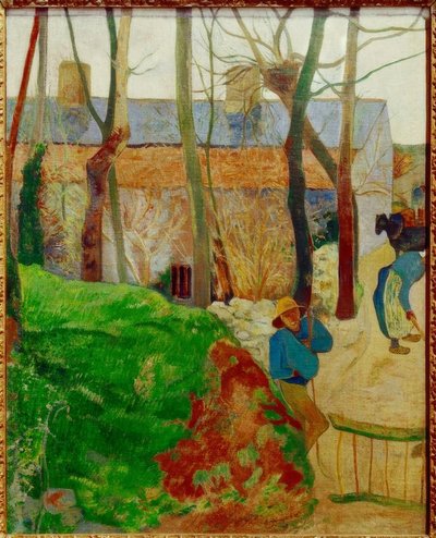 Casas en Le Pouldu de Paul Gauguin