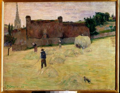 Heno en Bretaña de Paul Gauguin