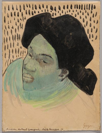 Cabeza de mujer tahitiana de Paul Gauguin