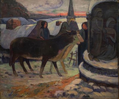 Noche santa (Bendición de los bueyes) de Paul Gauguin