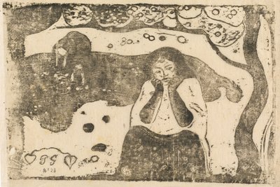 Dolor humano Miseres humaines, en o después de 1895 de Paul Gauguin
