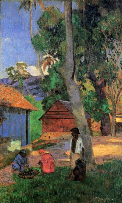 Cabañas en Martinica, 1887 de Paul Gauguin