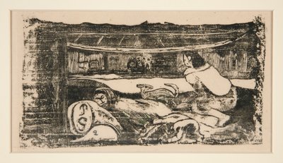 interior de la caja de Paul Gauguin