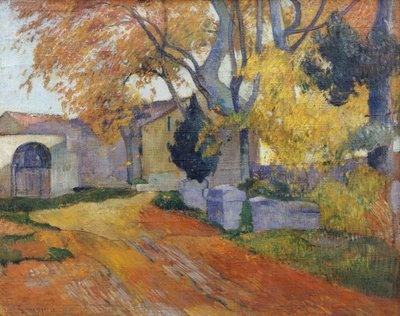 La avenida de los Alyscamps de Paul Gauguin