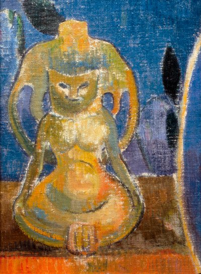 La bella Angèle, Madame Satre (1868-1932) hotelera en Pont Aven (detalle de la escultura) de Paul Gauguin