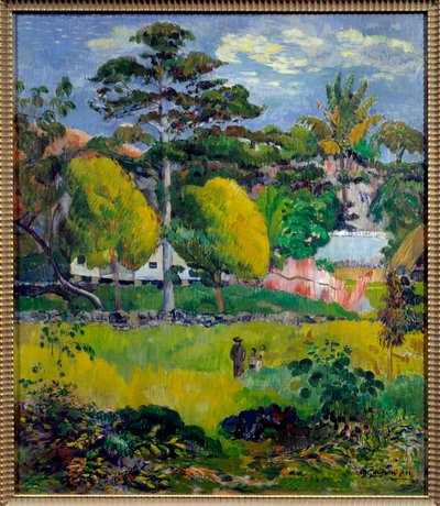 Paisaje Puede ser Tahití de Paul Gauguin