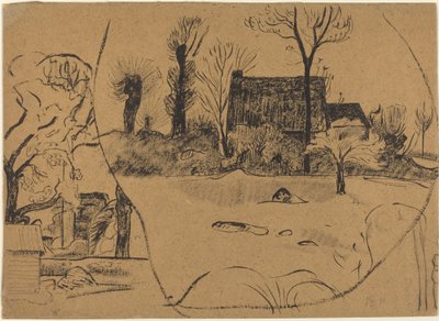 Paisaje en Pont-Aven de Paul Gauguin