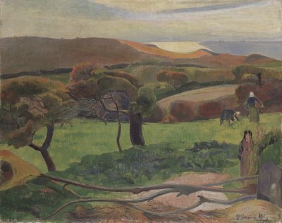 Paisaje de Bretaña de Paul Gauguin