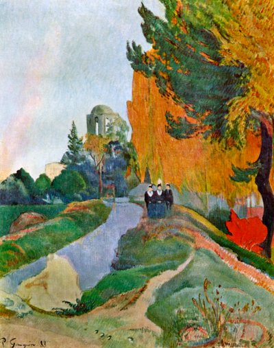 Paisaje en Arles cerca de los Alyscamps, 1888 1939 de Paul Gauguin