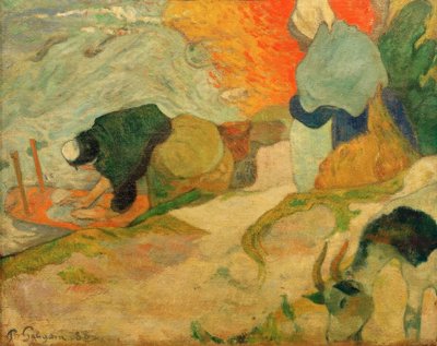 Lavanderas en Arles de Paul Gauguin