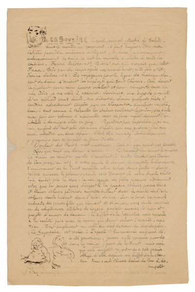 Le sourire: Journal sérieux, 21 de agosto de 1899 de Paul Gauguin