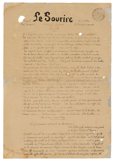 Le sourire: Journal sérieux, 13 de octubre de 1899 de Paul Gauguin
