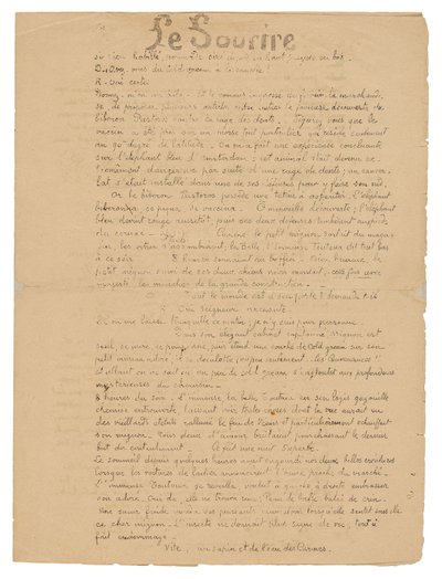 Le sourire: Journal sérieux, 19 de septiembre de 1899 de Paul Gauguin