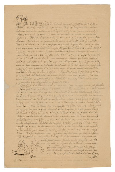 Le sourire: Journal sérieux, 21 de agosto de 1899 de Paul Gauguin