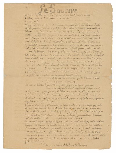 Le sourire: Journal sérieux, 19 de septiembre de 1899 de Paul Gauguin