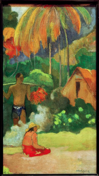 Mahana maa II de Paul Gauguin