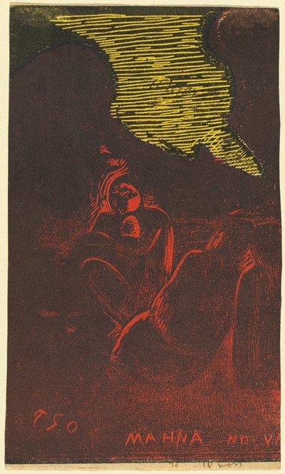 Mahna no Varua Ino (El demonio habla) [verso] de Paul Gauguin