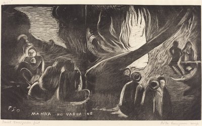 Mahna no Varua Ino (El diablo habla) de Paul Gauguin