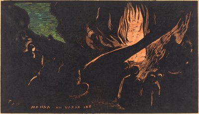 Mahna no Varua Ino (El diablo habla) de Paul Gauguin