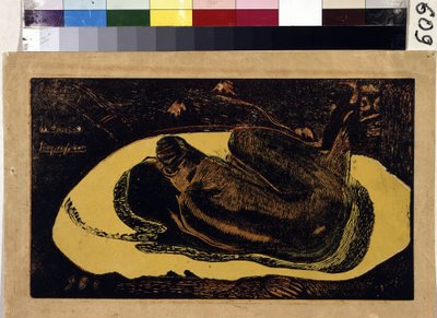 Manao Tupapau (El espíritu de los muertos vela). Grabado de Paul Gauguin (1848-1903) de Paul Gauguin