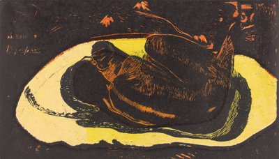 Manao Tupapau Ella está atormentada por un espíritu de Paul Gauguin