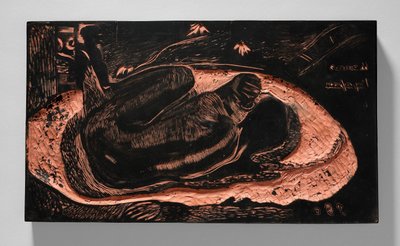 Manao tupapau (Ella piensa en el fantasma o el fantasma piensa en ella), de la suite Noa Noa de Paul Gauguin