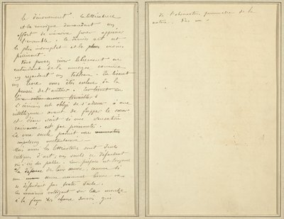 Páginas de manuscrito [verso] de Paul Gauguin