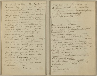 Páginas de manuscrito [verso] de Paul Gauguin