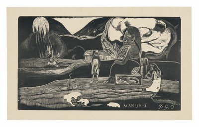 Maruru (Ofrendas de gratitud), de la Suite Noa Noa de Paul Gauguin