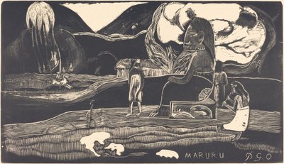 Maruru (Gracias) de Paul Gauguin