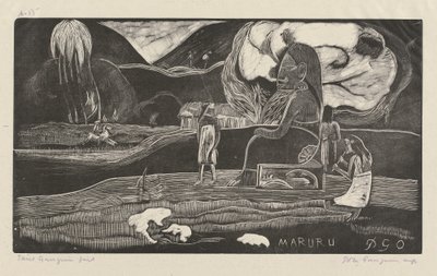 Maruru (Gracias) de Paul Gauguin