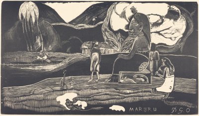 Maruru (Gracias) de Paul Gauguin
