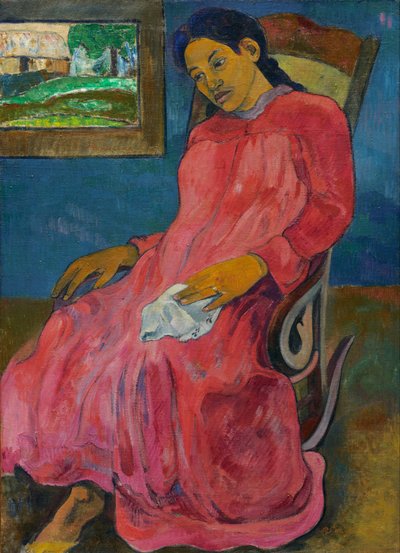 Tahitiano:  Faaturuma Melancólico de Paul Gauguin