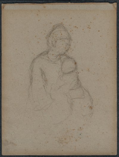Mother and Child (recto) de Paul Gauguin