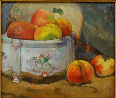 Naturaleza muerta con duraznos de Paul Gauguin