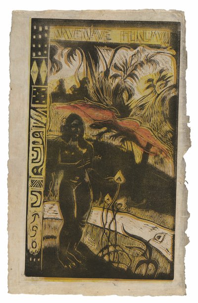 Nave nave fenua (Tierra encantadora), de la suite Noa Noa de Paul Gauguin