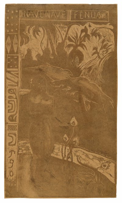 Nave nave fenua (Tierra encantadora), de la Suite Noa Noa de Paul Gauguin
