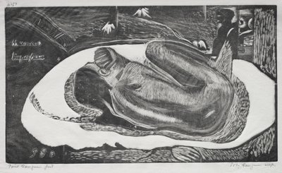 Noa Noa: Manao Yupapau Observado por los espíritus de los muertos, 1893-94 de Paul Gauguin