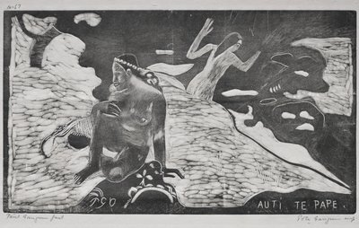 Noa Noa: Mujeres en el río Auti Te Pape, 1893-94 de Paul Gauguin