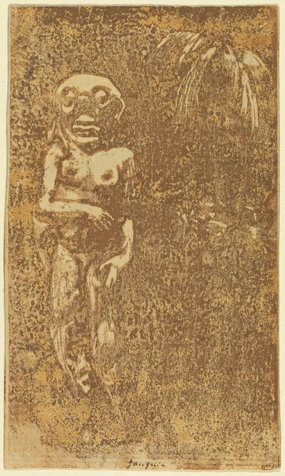 Oviri El Salvaje [recto], 1894-1895 de Paul Gauguin