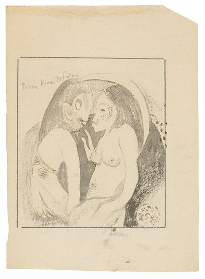 Parau Hina Tefatou (Palabras entre la Diosa de la Luna y el Dios de la Tierra) de Paul Gauguin