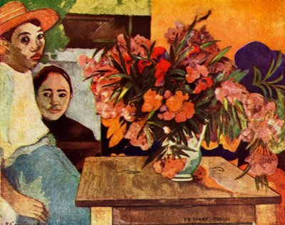 Campesinos con flores, 1936 de Paul Gauguin