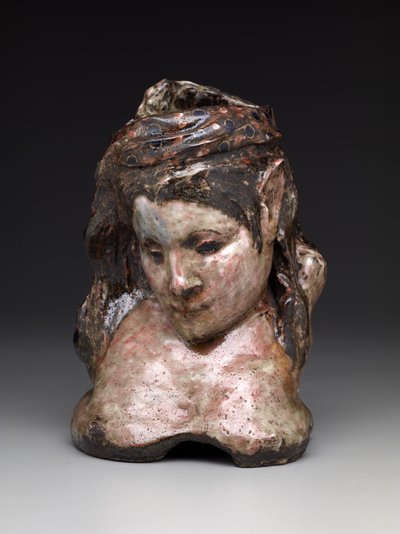 Jarrón retrato de Mme. Schuffenecker, c.1889-90 de Paul Gauguin